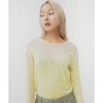 DIFFERENT TULLE TOPS / ディファレントチュールトップス レディース