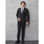 セットアップ 「上下洗える/防シワ」WEB限定スーツ　4WAYストレッチ　千鳥柄　ブラック メンズ