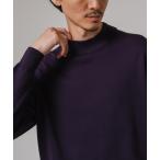 セーター ニット ウール/シルク/カシミヤ MIX クリスタル モックネックニット メンズ