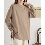 tシャツ ハイネックアイレットプルオーバー レディース