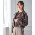 レザージャケット ライダース レザー風ジャージーライダースジャケット レディース