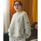 セーター ニット ウールミックスビッグシルエットラグランスリーブシャギーニット / 帯電防止・抗菌防臭「THE CRAFT CREW PRODUCTS