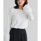 ニット セーター バルーンカフスカットプルオーバー レディース