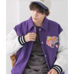 スタジャン 「WOOLLYTEC/ウーリーテック」ロゴワッペン/オーバーサイズスタジャン メンズ レディース