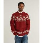 セーター ニット HOLIDAY KNITTED SWEATER/グラフィックデザインロゴセーター メンズ