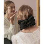 ヘアクリップ 「BONLECILL noir」ビッグリボンヘアクリップ