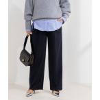 ショッピングウール パンツ 「セットアップ対応」ウール混ウォッシャブルワイドパンツ レディース
