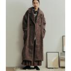 コート チェスターコート シャギーロングコート レディース