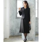 セットアップ 「喪服・礼服」洗える防しわサテン切替ジャケットワンピースアンサンブル「大きいサイズ有」 レディース