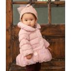 ダウン アウター お花とリボンのバルーンコート(80-130cm) キッズ 子供服 女の子