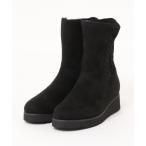 ブーツ バックニットショートブーツ レディース