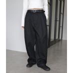 チノパン TCツイル2タックテーパードロングパンツ レディース メンズ