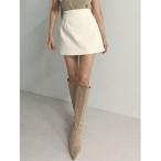 スカート ハイウエストカーブタイトミニスカート