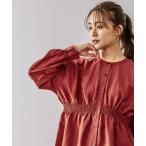 ブラウス シャツ シャーリングシャツ長袖/141724 レディース