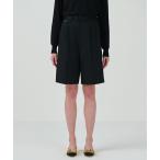 パンツ ウールツイルハーフパンツ レディース