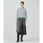 ニット セーター ラメフェザーニットトップ レディース