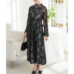 ドレス 総レース ビスチェ レイヤード ロング ワンピース