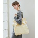 トートバッグ EC限定キャンバスダブルリボントートバッグ レディース