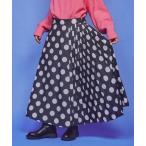 スカート SPECIAL EDITION オリジナルプリントアシンメトリープリーツスカート レディース