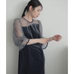 ドレス 「結婚式・パーティー・オケージョンドレス」アシメデザインベロアワンピースドレス「Callarus」