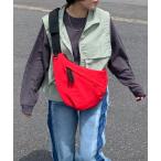 ウエストポーチ ウエストバッグ ジップ配色ボディバッグ レディース