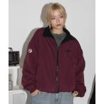 ブルゾン アウター ナイロン フリース リバーシブルドローコードスタンドネックショートブルゾン トラックジャケット「UNISEX」 メンズ レディース
