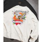 トレーナー スウェット Ed Hardy/エドハーディー 別注 イーグル バックプリント クルーネックスウェット メンズ