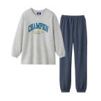 パジャマ Champion/チャンピオン ルームウェア 長袖長パンツCVCダンボールニット キッズ 子供 男の子 女の子
