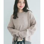 ニット セーター ふあふあヤク風 クルーネックニットトップス レディース