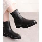 ブーツ 「片足330g」軽量　厚底サイドゴアブーツ レディース