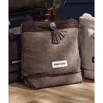 ショッピングMINNETONKA ショルダーバッグ バッグ 「MINNETONKA」ミネトンカ SUEDE×BOA SHOULDER BAG スエード× ボアトートショルダーバッグ レ