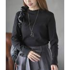 tシャツ 襟シャーリングメローカットソー レディース