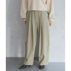 スラックス パンツ スラックスコクーンボリュームパンツ レディース