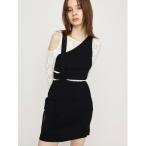 ワンピース ASYMMETRY LAYER KNIT S/OP アシンメトリー レイヤー ニット ショートワンピース