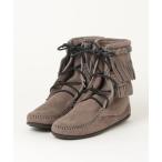 ブーツ 「MINNETONKA」ダブルフリンジ トランパー ブーツ DOUBLE FRINGE TRAMPER BOOTS レディース メンズ