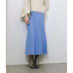 スカート 「セットアップ対応可能」ウール混Wフェイスナローマーメイドスカート