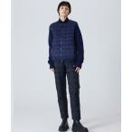 ダウンジャケット ダウン 「TAION(タイオン)」「ユニセックス」ベーシック クルーネックWジップ ニットスリーブダウンジャケット メンズ レディー