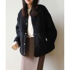 コート アウター 「NOAHL」キルティング×ボア切り替えコート レディース