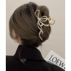 ヘアクリップ リボンパールヘアクリップ
