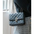 ショルダーバッグ バッグ キルティング生地チェーンショルダーバッグ レディース