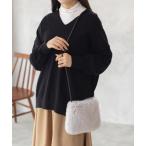 ニット セーター HusHusH Vネックコク