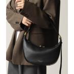 ショッピングハンドバッグ ハンドバッグ 「CHRISTIAN VILLA/クリスチャンヴィラ」 シュリンクレザー ラウンド ハーフムーンバッグ