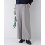 パンツ ライトフラノセミワイドパンツ レディース