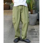 カーゴパンツ WOVEN/BANKS(バンクス）リラックステーパードシルエットウエストドローコードカーゴパンツ メンズ レディース