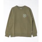トレーナー スウェット CREW/BANKS(バンクス)スタンダードシルエットワンポイントブランドロゴバックプリント長袖クルーネックスウェットトレーナ