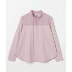 ショッピングローン tシャツ ラミーローン×ハイゲージ天竺カットソーブラウス レディース