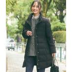 ダウンコート ダウンジャケット 「撥水・洗える」美シルエットスタンドロング ダウン レディース