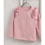 tシャツ フリルショルダートップス(長袖)(80-130cm) キッズ 子供服 女の子