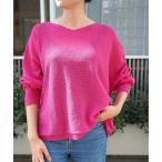 ニット セーター camifineニットプルオーバー/清涼感/洗える/和紙ニット/秋服 レディース