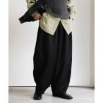 ショッピングサルエル スラックス パンツ ツイードスラックスカーブパンツ レディース